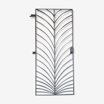 Art Deco wrought iron grill door 200x88cm