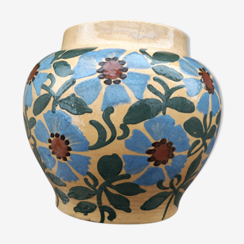 Vase en terre cuite vernissée France 1960