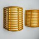 Pair of rattan sconces France 1960