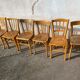 Set of 6 light bistro chairs