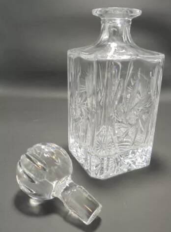 Crystal whiskey decanter