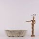 Antique baroque marble cup Italy 18th century