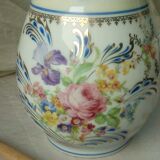 Limoges porcelain chocolatiere with its moussoir