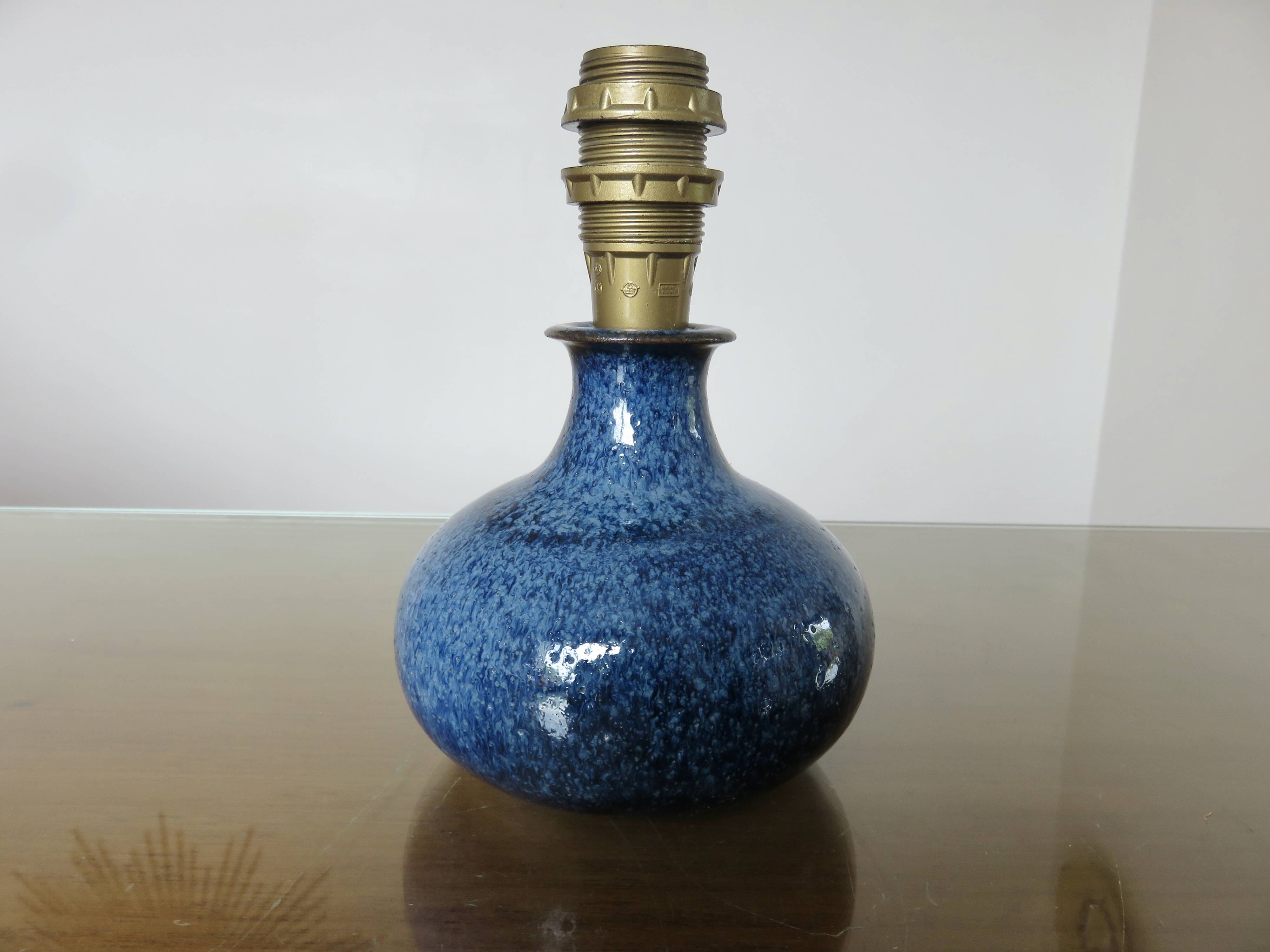 Small glazed stoneware lamp, 1960
