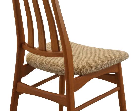 Set van 4 teak deense Vamdrup eetkamerstoelen 'Rudbol'