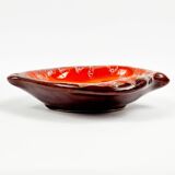 Mid Century Modern Glazed Ceramic Bowl/Catchall from Vallauris, France, 1960s/1970s