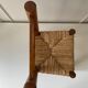 Children's chair wood and straw