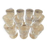 Set of 11 vintage Luminarc wine glasses, Sweden model, transparent, 10cl
