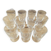 Lot de 11 verres à vin vintages Luminarc modèle Suède transparents 10cl