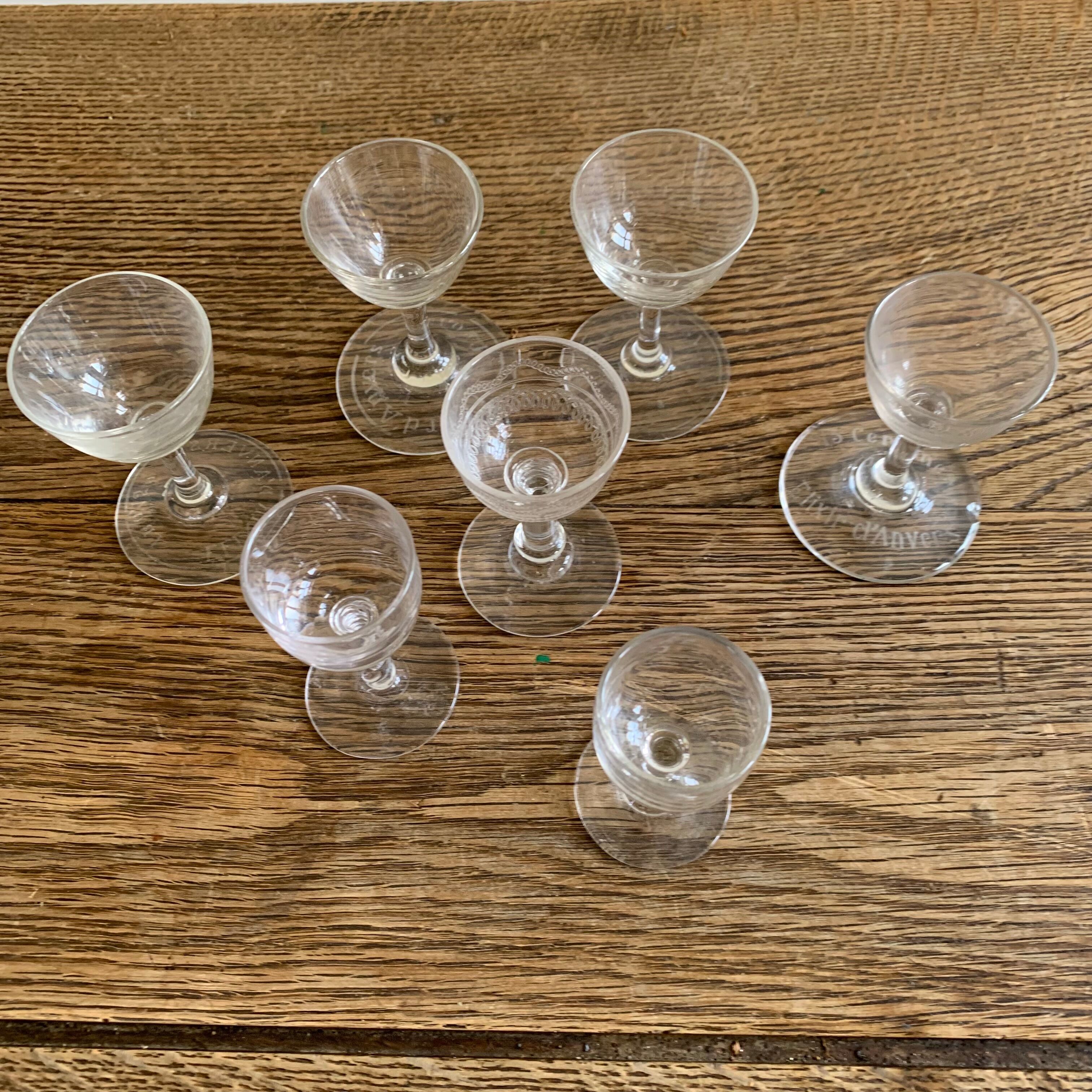 Liquor glasses