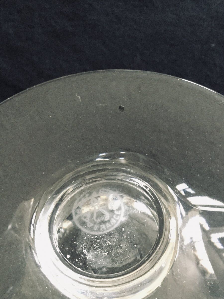 Lot de 5 coupes à champagne en cristal Baccarat modèle Talleyrand