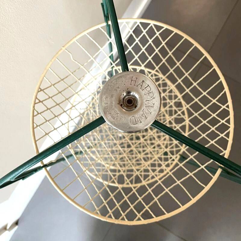 Support 3 baskets Happymaid 1950s – green metal
