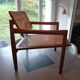 Fauteuil bois cannage design Roger landault