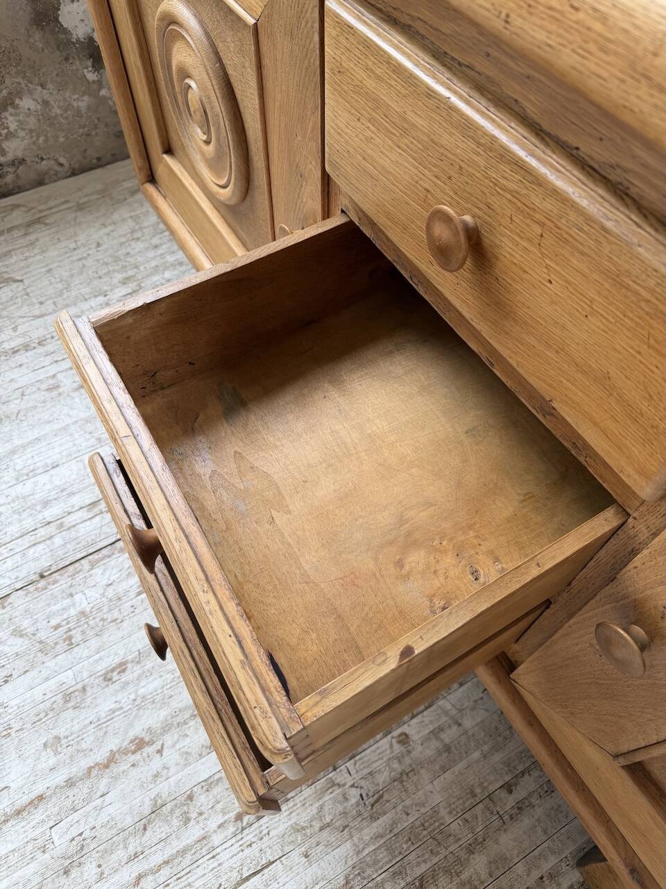 Enfilade storage unit oak Art Deco 1940 Dudouyt