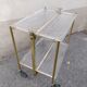 Vintage plexi serving trolley