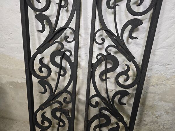 Grille en fer forgé début XXème siècle Art Déco / Art nouveau