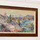 Mid-century Swedish oil painting "Abstract Landscape" – Vintage and framed