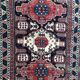 Carpet vintage Caucasian Chirwan done hand 140 X 210 CM