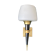 Brass torch sconce