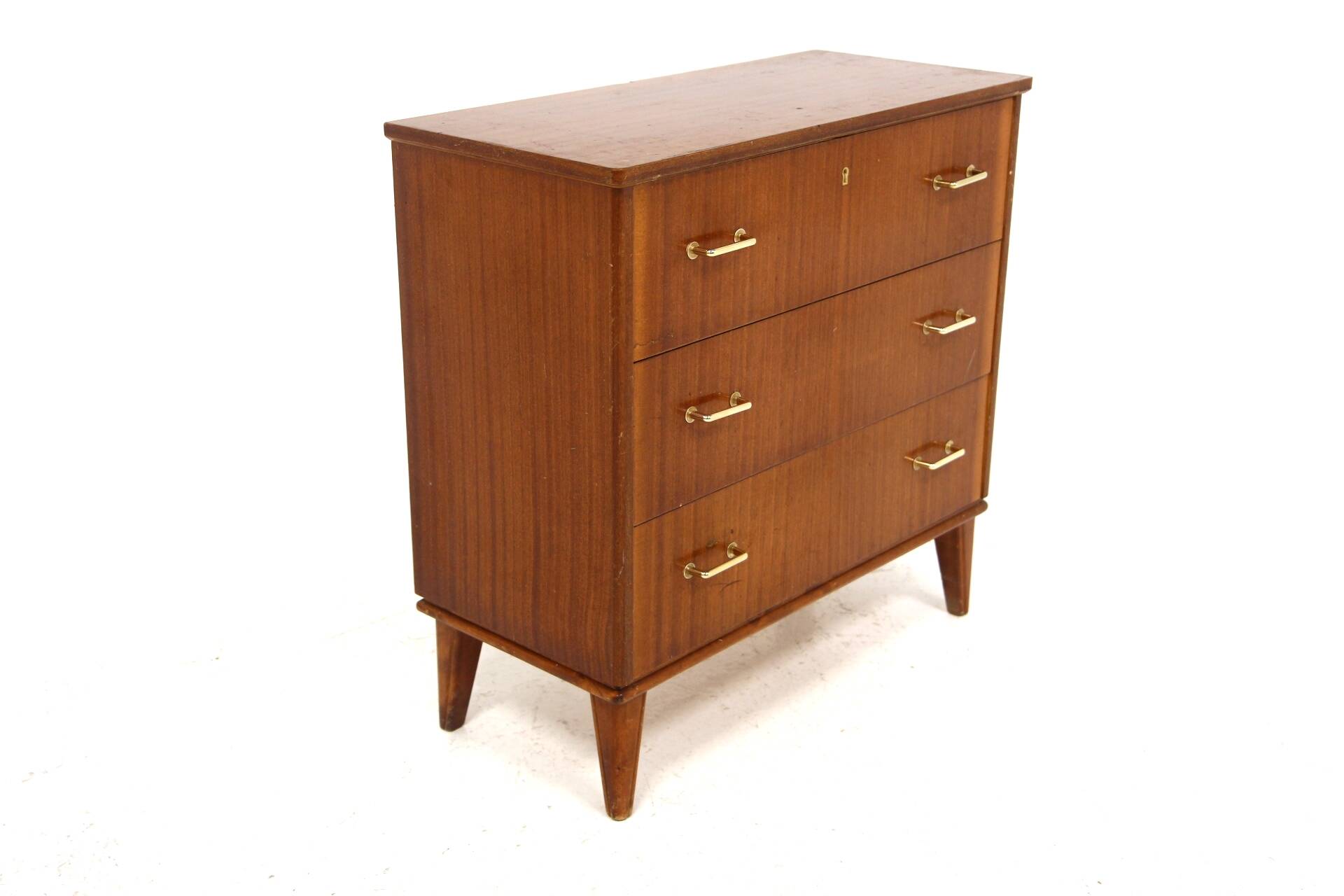 Scandinavian mahogany chest of drawers, Sweden, 1950