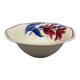 Antique salad bowl in Badonviller earthenware, tulip model.