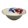 Antique salad bowl in Badonviller earthenware, tulip model.