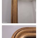 Large antique Louis Philippe gilded mirror