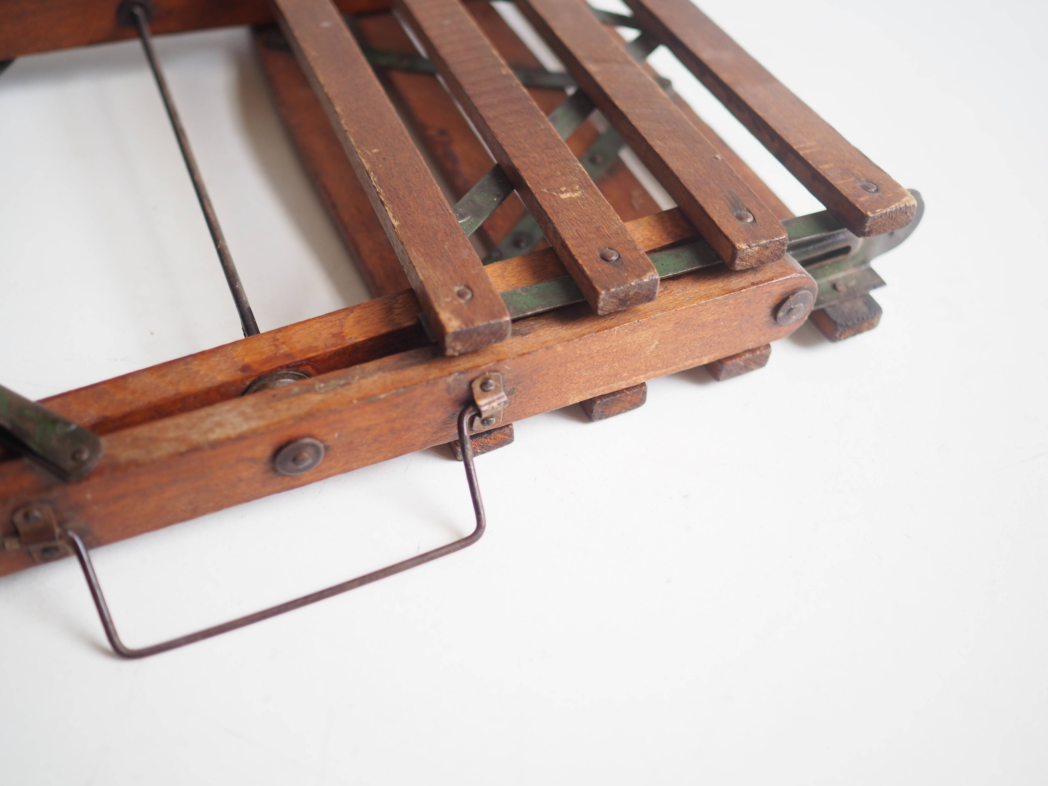 Vintage portable wooden picknick or fishing stool