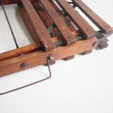 Vintage portable wooden picknick or fishing stool