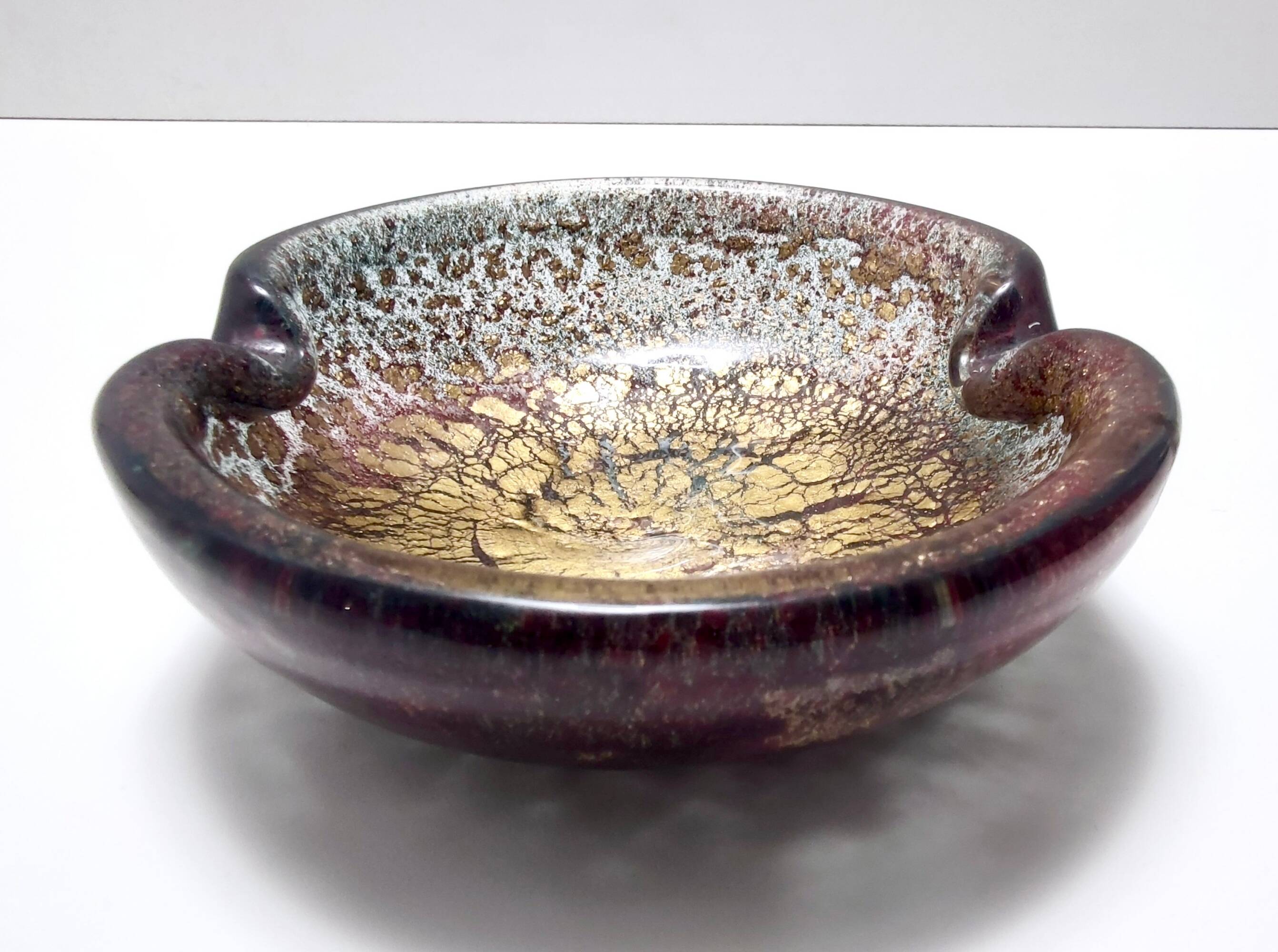 Purple Murano Glass Ashtray-Catchall by Ercole Barovier mod. "Porpora"