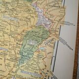 Printed in 1900, map of economic France.