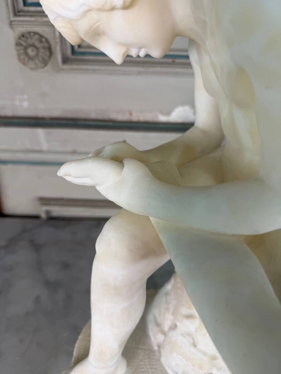 The Spinario, alabaster after the Antique, around 1880.