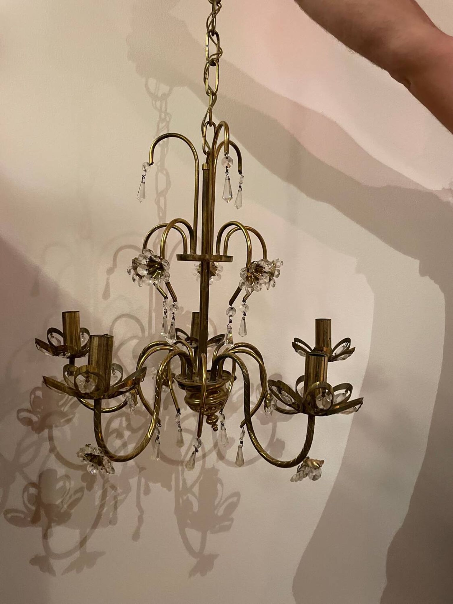 Vintage gold chandelier
