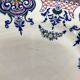 Oval dish Gien Modele Royal décor Rouen with blue arabesques 37cm