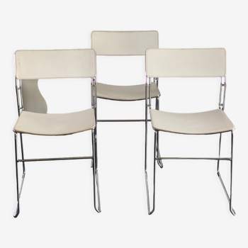 Trio of sultana dining chairs by Drom Arden 70’s