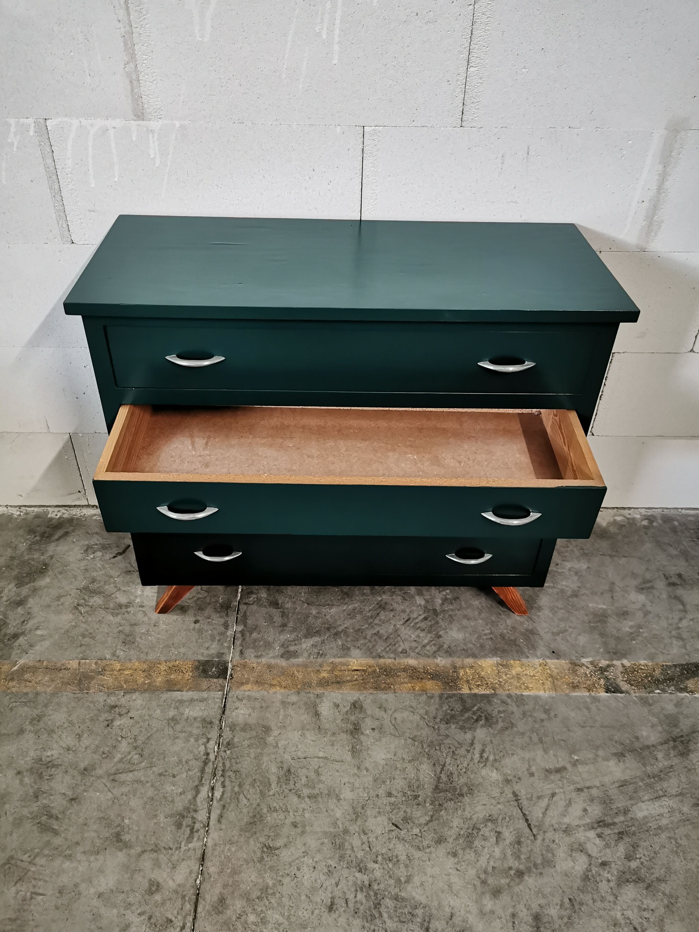 Chest of drawers vintage feet compass redesigned