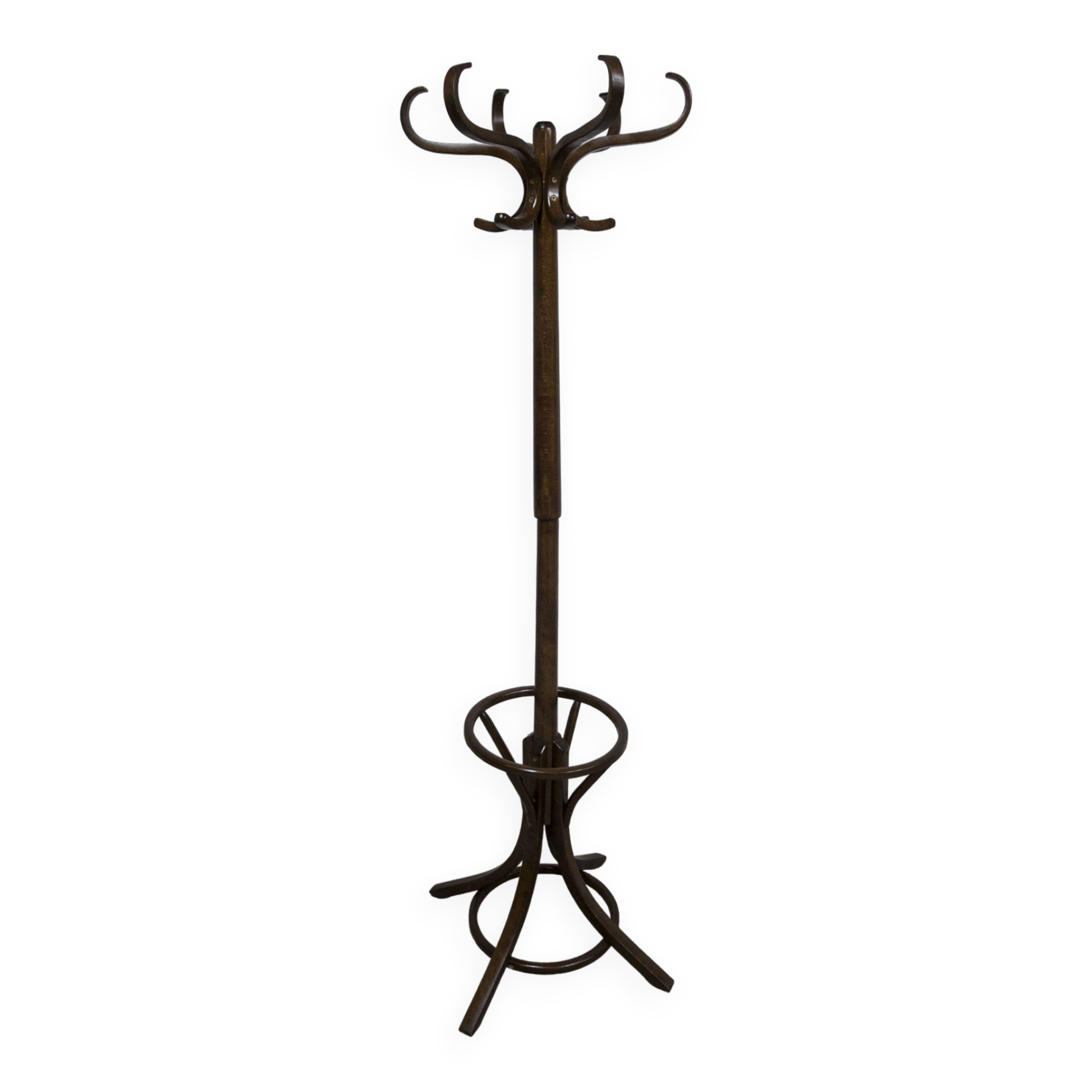 Baumann parrot coat rack 1970 dark oak