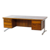 Mid century modern executive writing desk in rosewood, 1960s