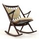 Franks Reenskaug for Bramin rocking chair model 182 - danish design