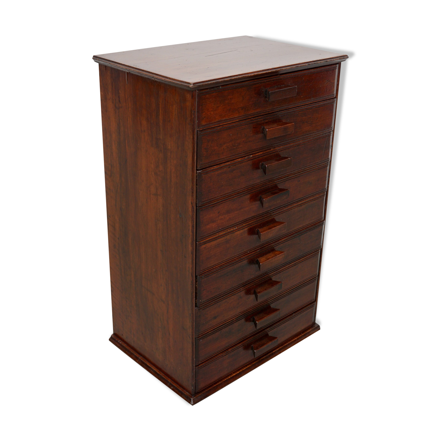 French art deco mahogany apothecary / filing cabinet, ca 1920
