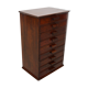 French art deco mahogany apothecary / filing cabinet, ca 1920
