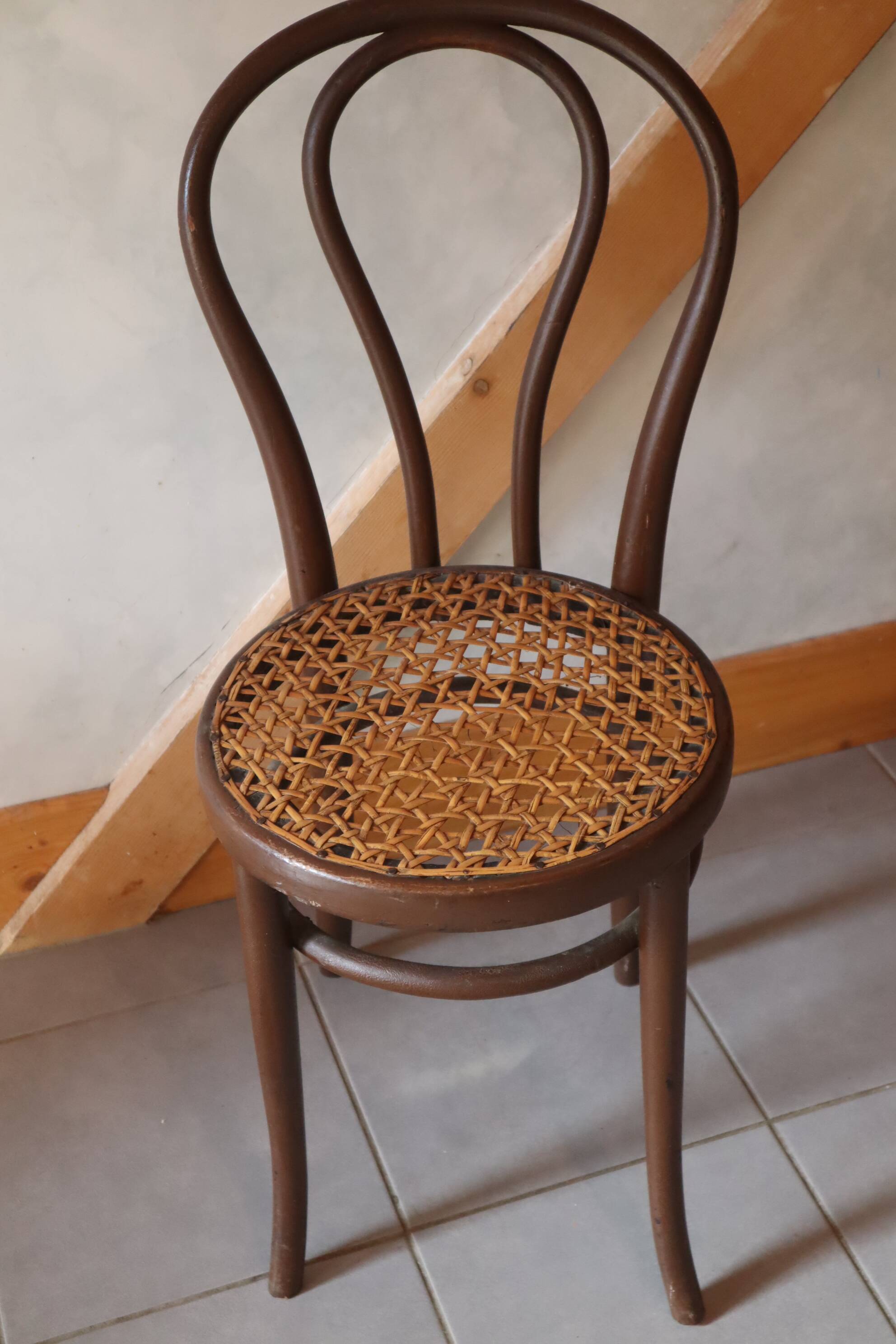 Bistro chair Jacob Josef Kohn 1890-1910 cane vintage