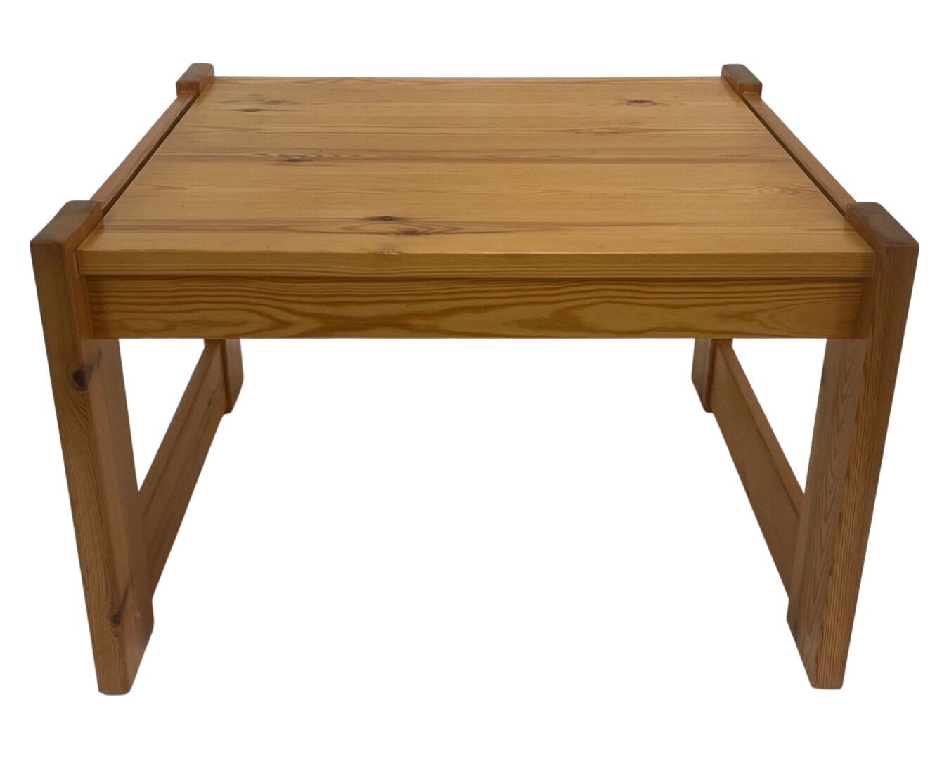 Vintage coffee table pinewood minimalist 1960s