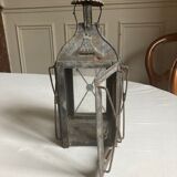 Antique lantern in black metal
