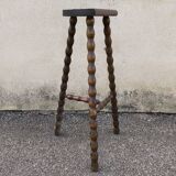 Solid wood tripod stool 1950