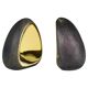 Pair Carl Auböck minimalist drop brass bookends #4636, Vienna, Austria