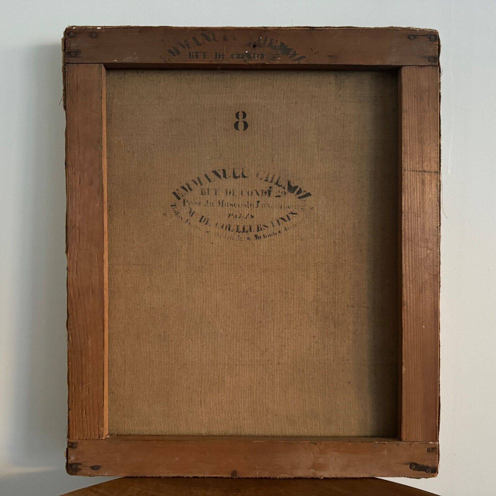 Oil on canvas portrait of a young man in profile, quality, late 19th century