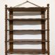 Wooden wall shelf turned late nineteenth century