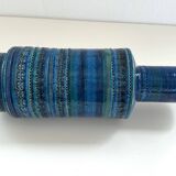 Aldo Londi XL Vase in Rimini Blue Decor for Bitossi, 1960s