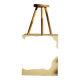 Tripod stool made of solid oak, by a Danish cabinetmaker, mid-century, around 1960.